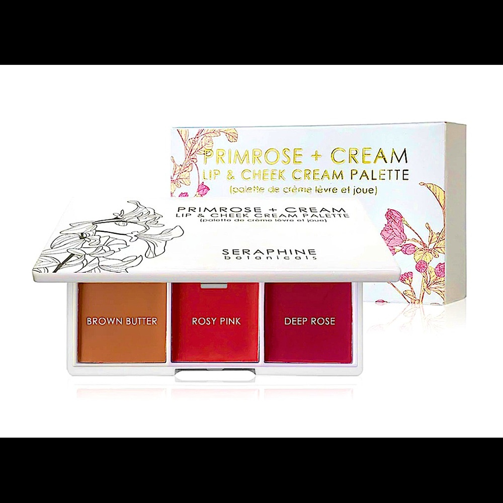 NWT…SERAPHINE BOTANICALS “Primrose +Cream Lip & Cheek 🎨 Palette” BRAND NEW!!!!